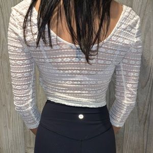 lace crop top